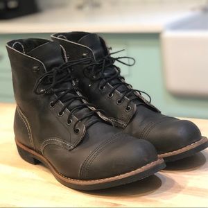 Red Wing Iron Ranger Boots Men’s 9.5 Charcoal 8086